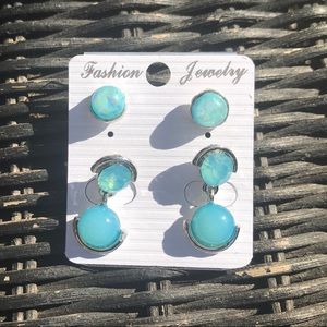 Blue & Silver Earrings